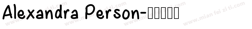 Alexandra Person字体转换
